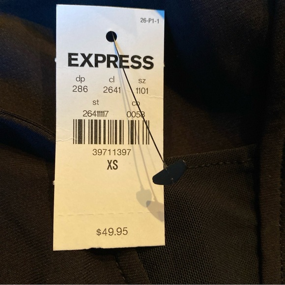 Express Ladies Sleeveless Black Thong Bodysuit Deep V-Neck NWT - Picture 6 of 7